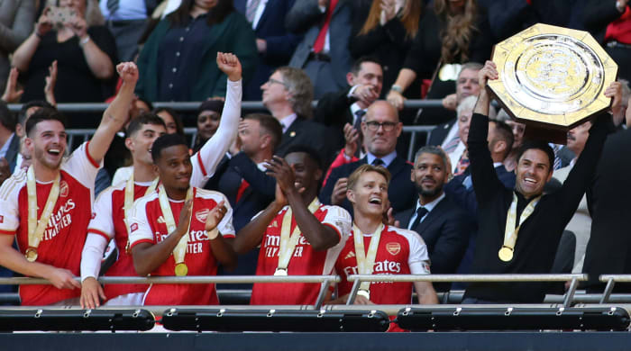 Arsenal after winning the Community Shield